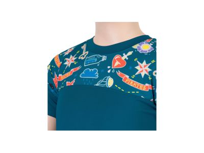 Sensor COOLMAX IMPRESS children&#39;s t-shirt, sapphire/boys tattoo