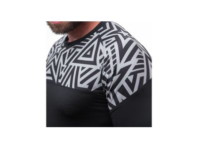 Koszulka Sensor COOLMAX IMPRESS w kolorze czarnym