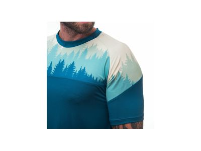 Sensor COOLMAX IMPRESS Shirt, Saphir/Bäume