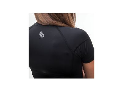 T-shirt damski Sensor COOLMAX TECH w kolorze czarnym