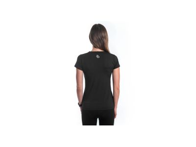 Damska koszulka Sensor COOLMAX TECH FOX w kolorze czarnym