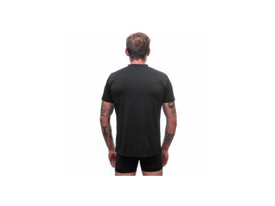 Koszulka Sensor COOLMAX TECH HAND w kolorze czarnym