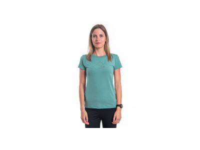 T-shirt damski Sensor COOLMAX TECH MOUNTAINS, miętowy