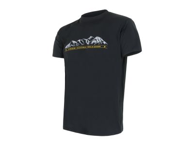 Sensor COOLMAX TECH MOUNTAINS LIMITED tričko, čierna