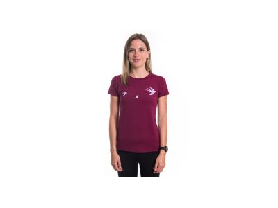 Damska koszulka Sensor COOLMAX TECH SWALLOW w kolorze liliowym