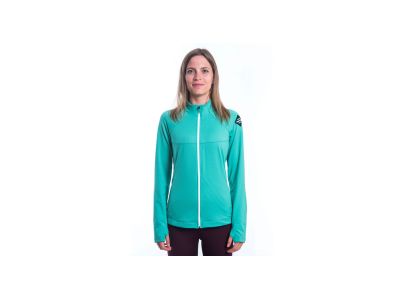 Sensor COOLMAX THERMO women&#39;s sweatshirt, full zip, sea green