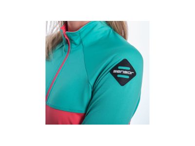 Sensor COOLMAX THERMO women&#39;s sweatshirt, coral/sea green
