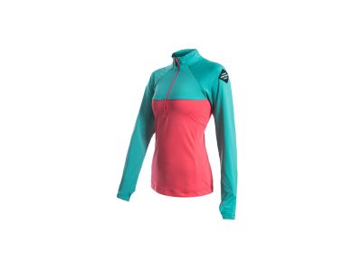 Sensor COOLMAX THERMO Damen-Sweatshirt, Koralle/Meergrün