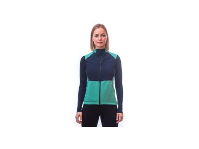 Sensor COOLMAX THERMO women&#39;s vest, sea green/deep blue