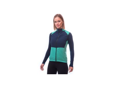 Sensor COOLMAX THERMO women&#39;s vest, sea green/deep blue