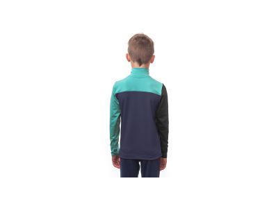 Bluza dziecięca Sensor COOLMAX THERMO, ciemnoniebieski/morska zieleń/czarny