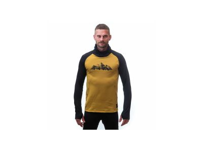 Érzékelő COOLMAX THERMO MOUNTAINS pulóver, mustár