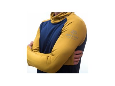 Sensor COOLMAX THERMO sweatshirt, deep blue/mustard