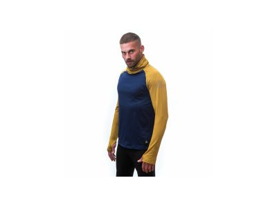 Sensor COOLMAX THERMO Sweatshirt, tiefblau/senf