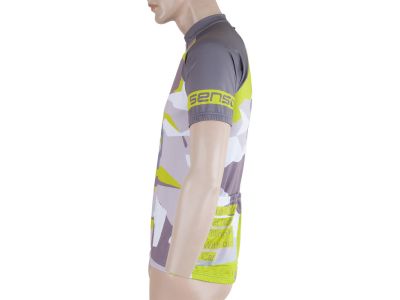 Koszulka rowerowa Sensor CYKLO CAMO, szaro-żółta
