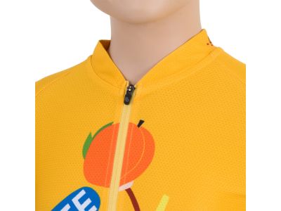 Koszulka rowerowa dziecięca Sensor CYKLO SZYMPANZEE w kolorze żółtym