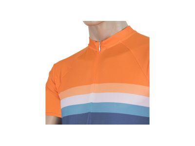 Sensor CYKLO SUMMER STRIPE jersey, blue/orange