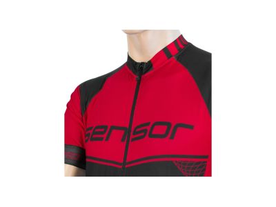 Koszulka rowerowa Sensor CYCLE TEAM UP, czarno-czerwona