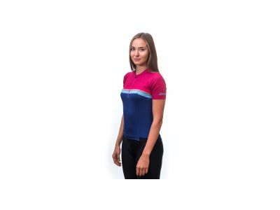 Sensor CYKLO TOUR women&#39;s jersey, lilla stripes
