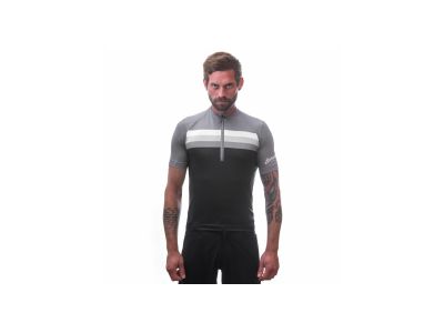 Koszulka rowerowa Sensor CYCLE TOUR, czarne paski