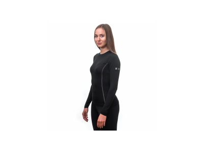 Sensor MERINO ACTIVE női póló, fekete