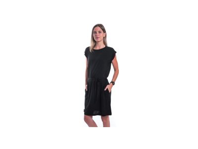 Sensor MERINO ACTIVE dámske šaty, čierna