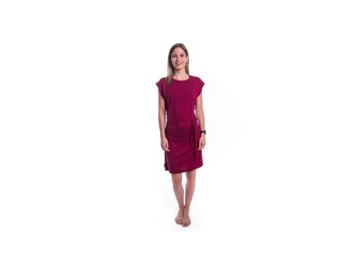Sensor MERINO ACTIVE dámské šaty, lilla