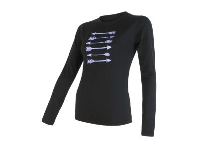 Sensor MERINO ACTIVE PT ARROWS dámske tričko, čierna