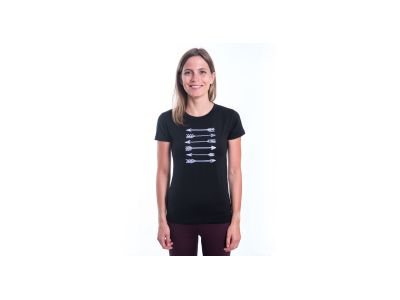 Sensor MERINO ACTIVE PT ARROWS women&#39;s T-shirt, black