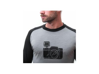 Sensor MERINO ACTIVE PT CAMERA T-shirt, gray