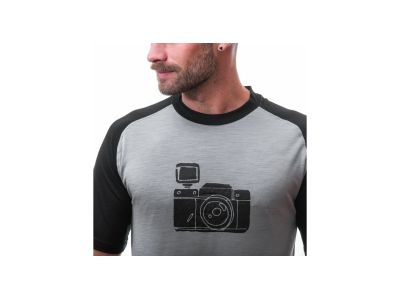 Sensor MERINO ACTIVE PT CAMERA T-Shirt, grau