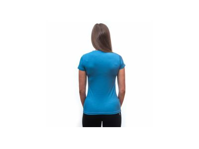 Damska koszulka Sensor MERINO ACTIVE PT MOUNTAINS w kolorze niebieskim
