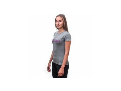 Sensor MERINO ACTIVE PT MOUNTAINS Damen T-Shirt, grau