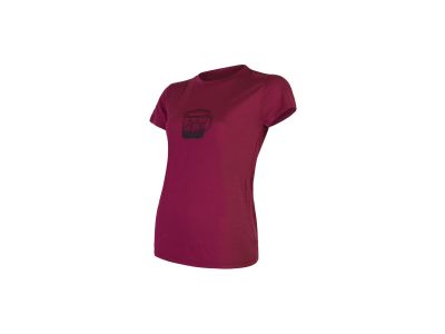 Sensor MERINO ACTIVE PT MUG women&amp;#39;s t-shirt, lilac