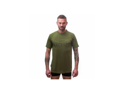 Sensor MERINO ACTIVE PT TRACK tričko, safari green