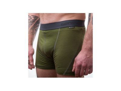 Pantaloni scurți Sensor MERINO ACTIVE, verde safrontalăi