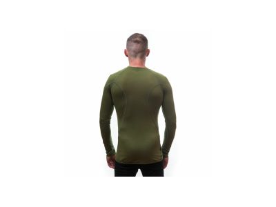 Tricou Sensor MERINO ACTIVE, verde safrontalăi