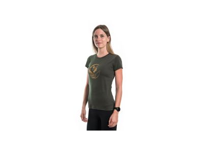 Sensor MERINO AIR FOX női póló, olíva zöld