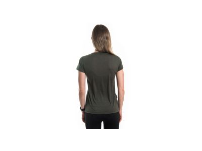 T-shirt damski Sensor MERINO AIR FOX olive green