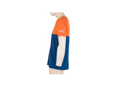 Érzékelő MERINO AIR PT póló, kék/narancs