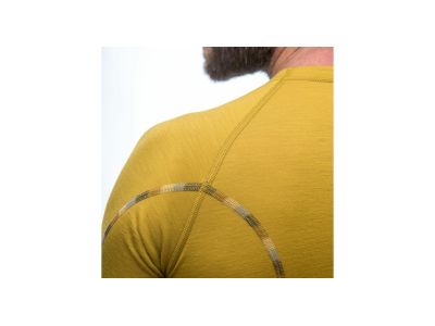 Koszulka Sensor MERINO AIR w kolorze musztardowym