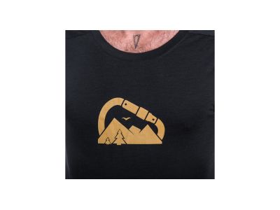 Érzékelő MERINO AIR SUMMIT póló, fekete