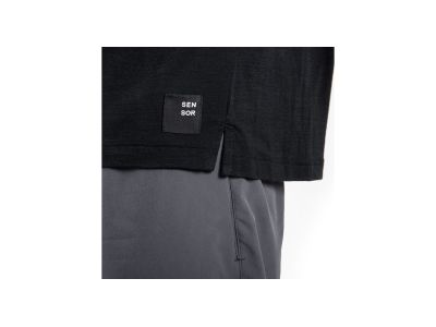 Sensor MERINO AIR traveller tričko, čierna