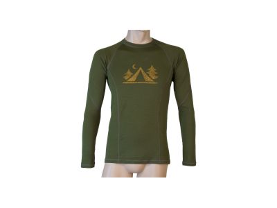 Sensor MERINO DF CAMP shirt, safari green