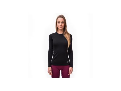 T-shirt damski Sensor MERINO DF w kolorze czarnym