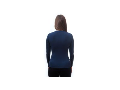 T-shirt damski Sensor MERINO DF w kolorze głębokiego błękitu