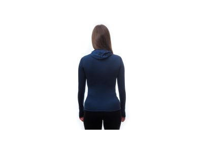 T-shirt damski Sensor MERINO DF w kolorze głębokiego błękitu