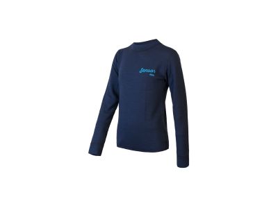 Sensor MERINO DF LOGO juniorské tričko, deep blue