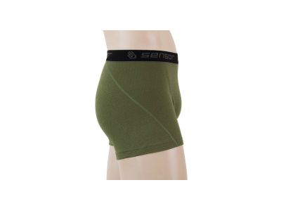 Pantaloni scurți Sensor MERINO DF, verde safrontalăi