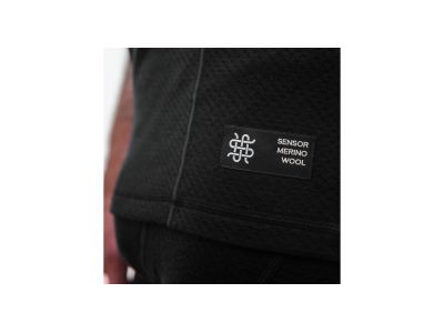 Sensor MERINO DF T-Shirt, schwarz